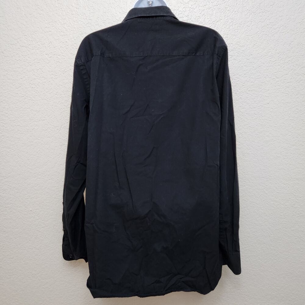 Apt 9 Black Button Up Pointed Collar Long Sleeve … - image 3